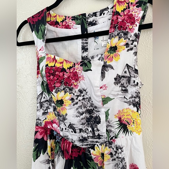 Anthropologie Cottagecore Dress (Unique Farmhouse Pattern) (NWOT) - Picture 3 of 13